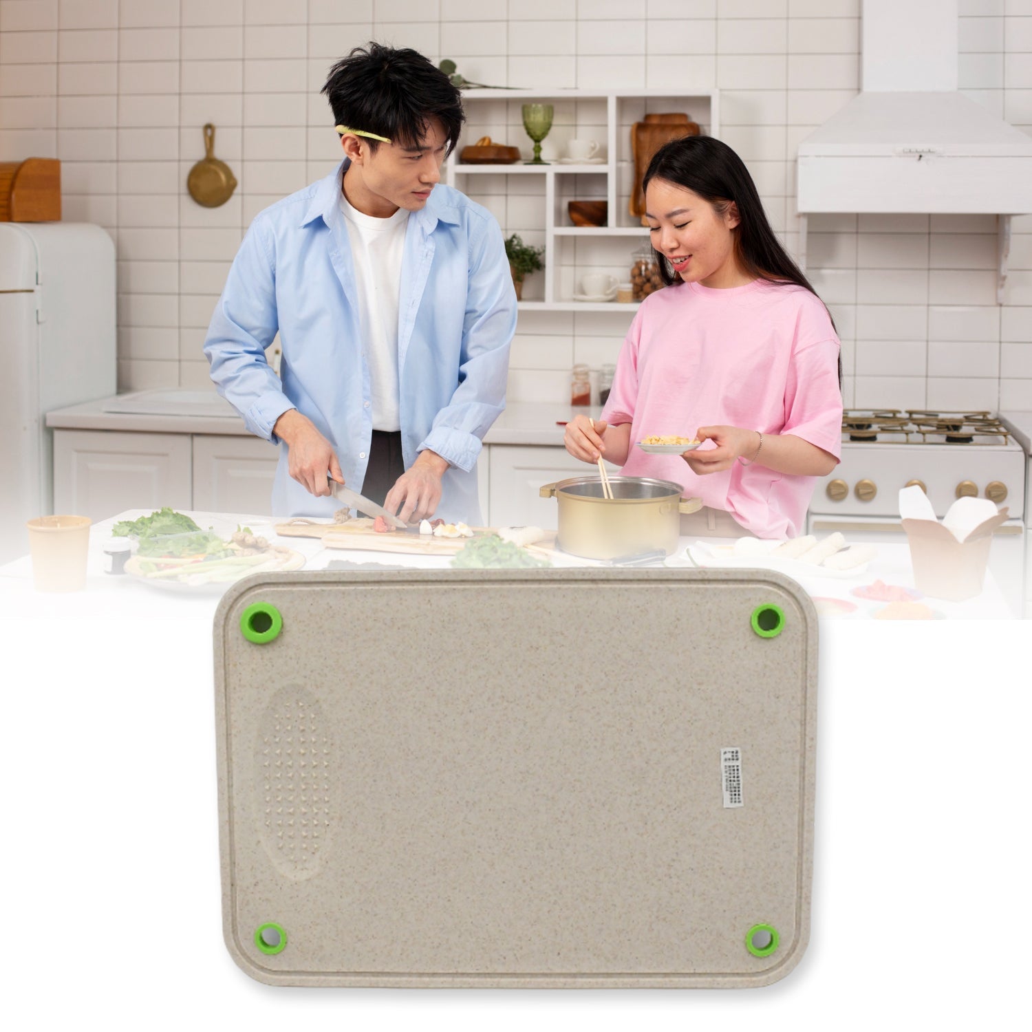 2447A Kitchen Chopping Board Household Double-sided Cutting Board Knife Board Vegetable Cutting and Fruit Multi-purpose Plastic Sticky Board Cutting board 2447A Kitchen Chopping Board Household Double-sided Cutting Board Knife Board Vegetable Cutting and Fruit Multi-purpose Plastic Sticky Board Cutting board